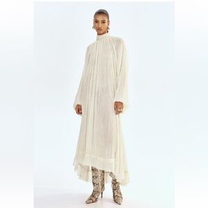 H&M Bow Collar Maxi Dress